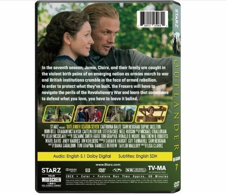 Outlander Newest Season 7 DVD Set Etsy