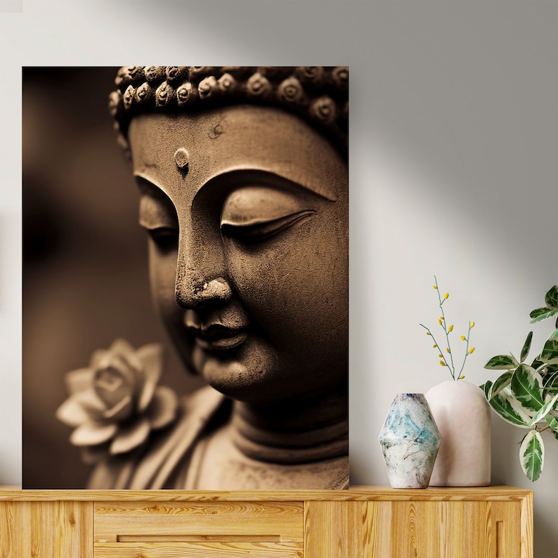 Buddha Wall Art Buddha Printable Poster Buddha Print Meditating Buddha