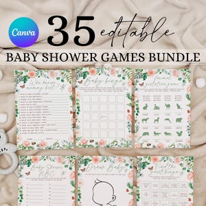 Bug on the Way Shower Games Package, Love Bug Baby Shower Game Bundle, Printable Insect Baby Shower Game Set, August Baby Shower Games OB2
