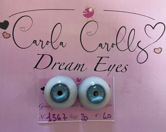 20 mm FLAT GRAY eyes for Reborn Dolls