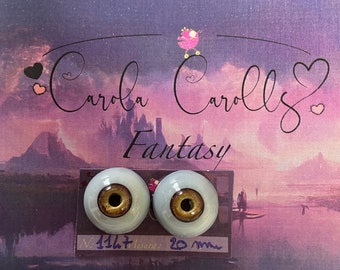 FANTASY 20 mm FLAT WOLF eyes for Reborn Dolls