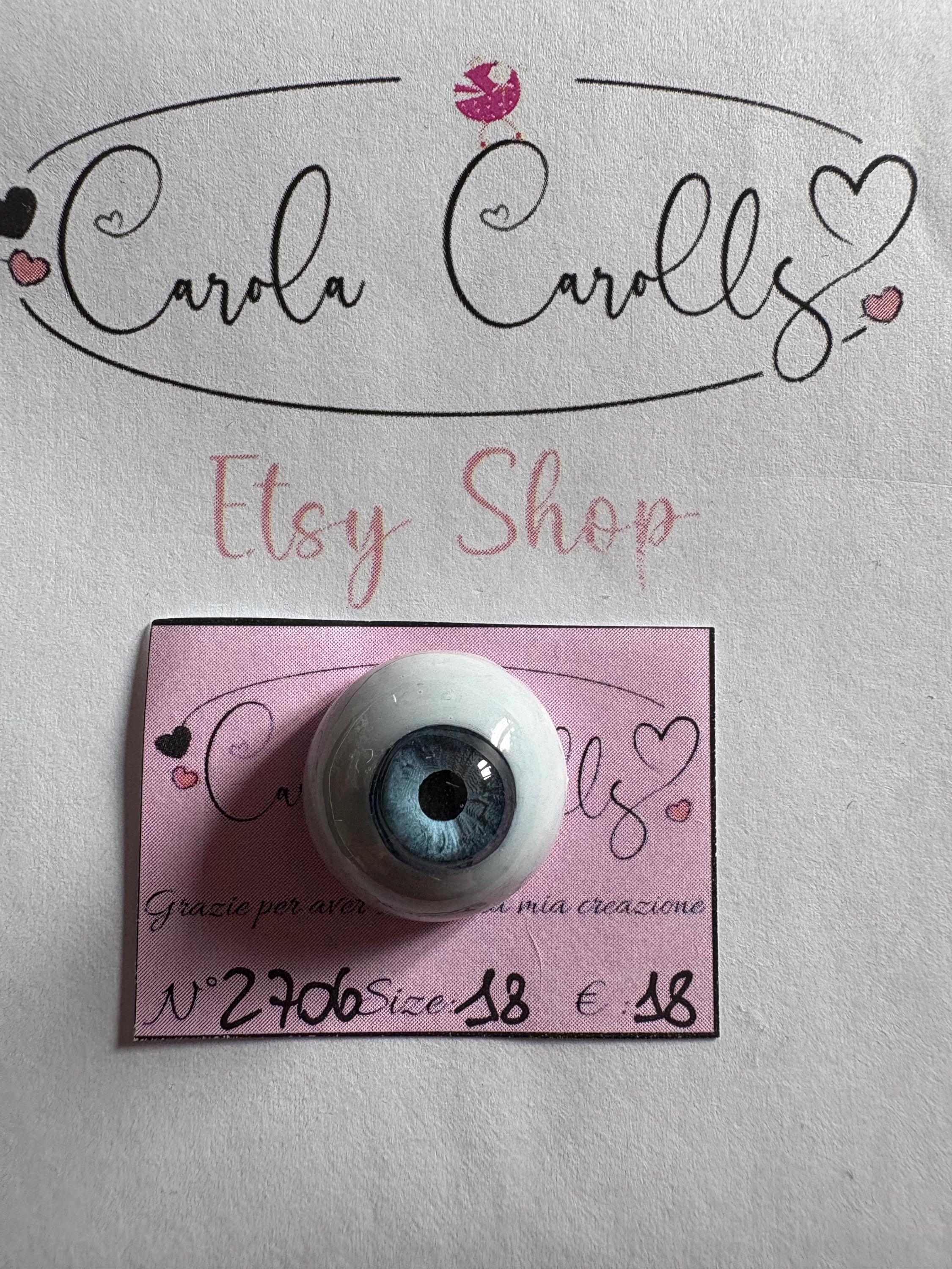 リボーンドール用 ニューボーンアイ 18mm ブルー -SINGLE- - Etsy 日本