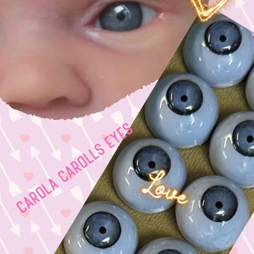 リボーンドール用 ニューボーンアイ 18mm ブルー -SINGLE- - Etsy 日本