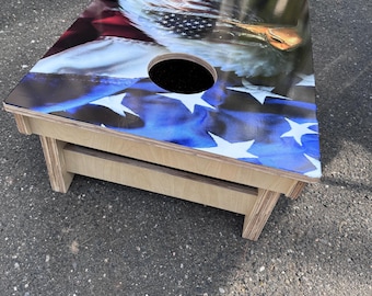 Cornhole Board SVG file.  1 half sheet of 3/4 plywood for each full board.