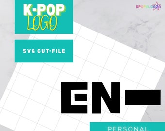 Archivo SVG PNG digital del logotipo de KPOP ENHYPEN más obsequio