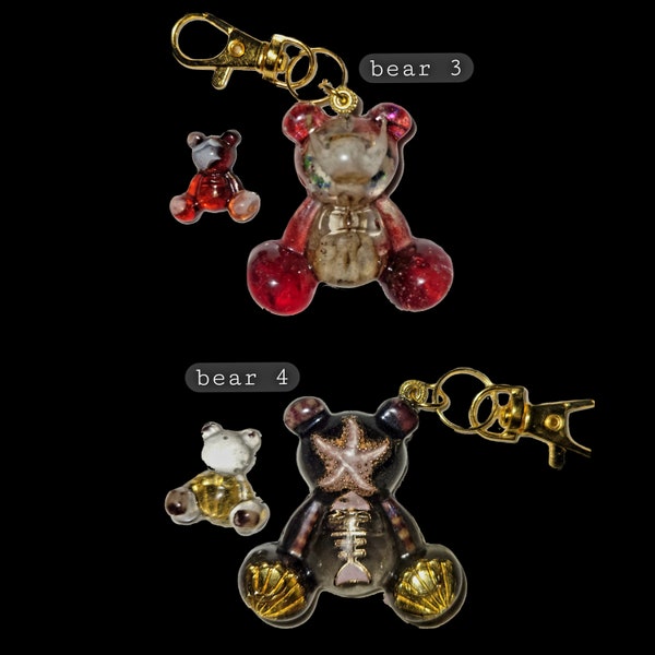 Oddities  Valentine's day Teddy bear keychains (options 3 &4)