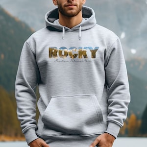 Rocky Mountain National Park Hoodie Rocky Mountain Sweatshirt Colorado Hoodie, Estes Park sweatshirt, National Park Sweatshirt, Hike gift