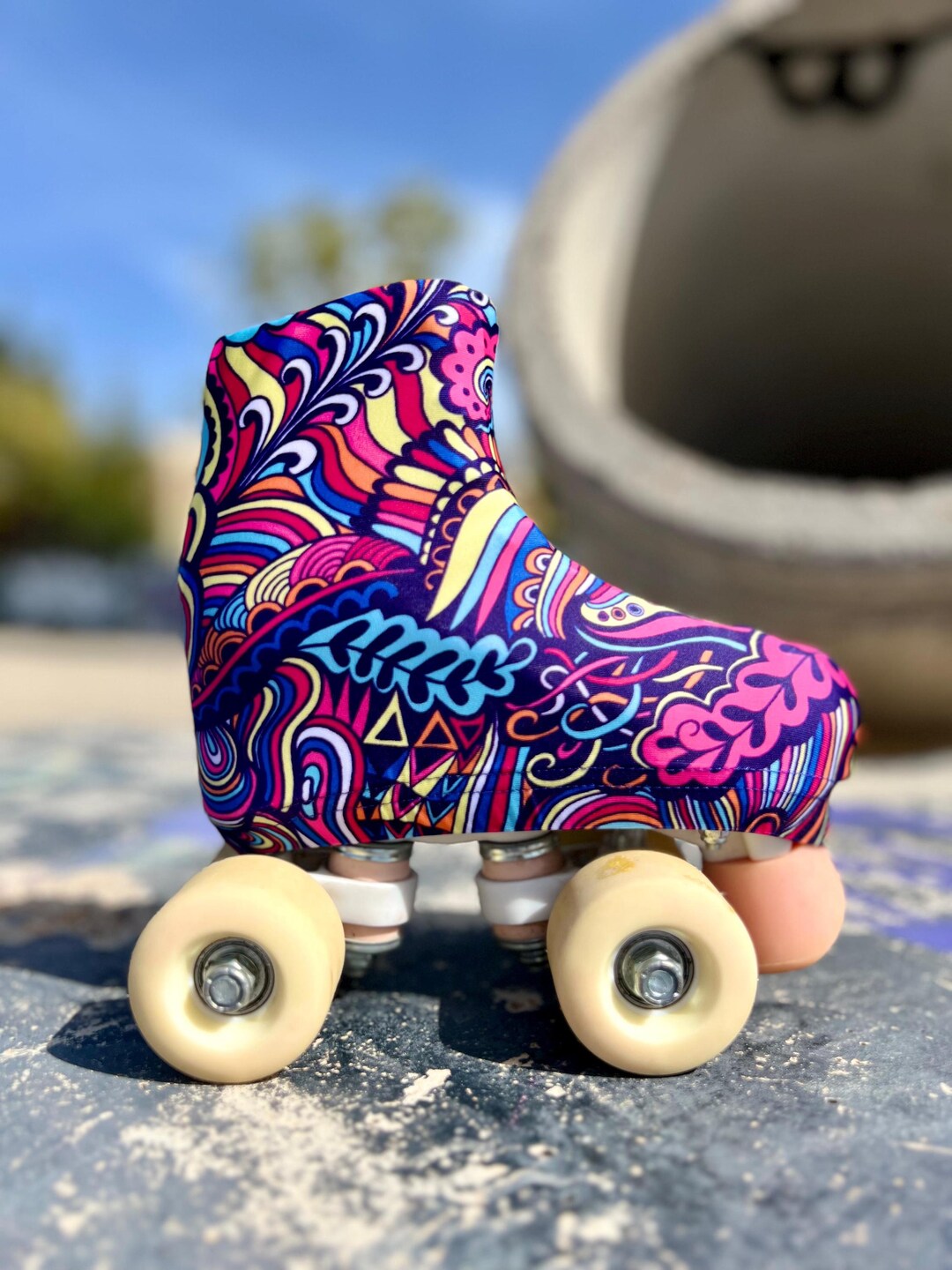 Skate Covers With Matching Hair Tie Option, Personalized Covers, Skate  Covers, Unique Designs, 4-wheel Skates, Skates, Skate Protectors