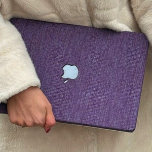 İris Purple MacBook Pro Case M1 Protective Handmade MacBook Air Skin for 15 Inch M2 Custom MacBook Pro M3 Chip Hardshell Cover 13 14 15 16&#39;&#39;