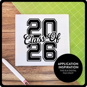 Senior 2026 SVG, Class of 2026 digital design, perfect for Graduation shirts, Senior Year shirts, Senior 2026 decals, and 2026 sublimation projects. This trendy Senior SVG is ideal for Cricut and Silhouette users, great for senior scrapbook pages, graduation gifts, and custom Senior Year High School or College apparel. Use this Digital Scrapbook PNG for DIY crafts, Senior 2026 stickers, or personalized Class of 2026 gifts. Perfect gift idea for a 2026 graduate—stylish, versatile