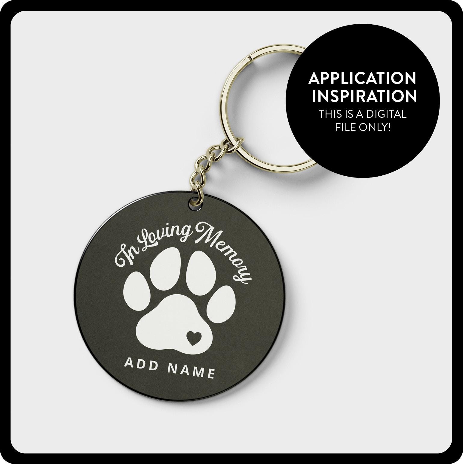 Pet Memorial SVG Instant Download, in Loving Memory Cut File for Cricut ...