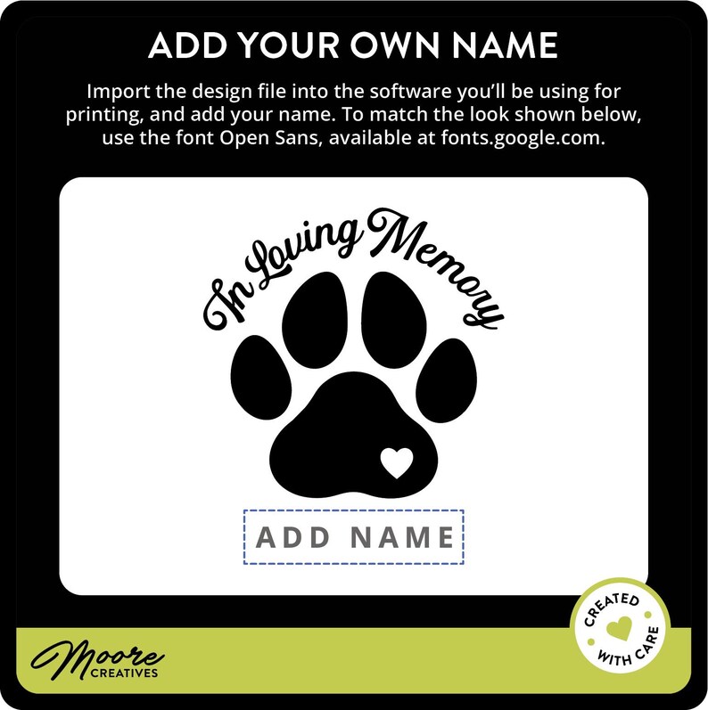 Pet Memorial SVG Instant Download, in Loving Memory Cut File for Cricut ...