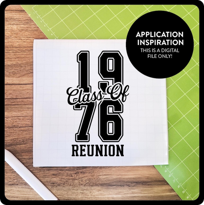 Class of 1976 Reunion SVG Cut File (digital Download) - Etsy