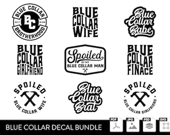 Blue Collar Decal Bundle