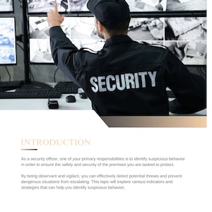 Security Officer&#39;s Guide to Dealing with Suspicious Persons