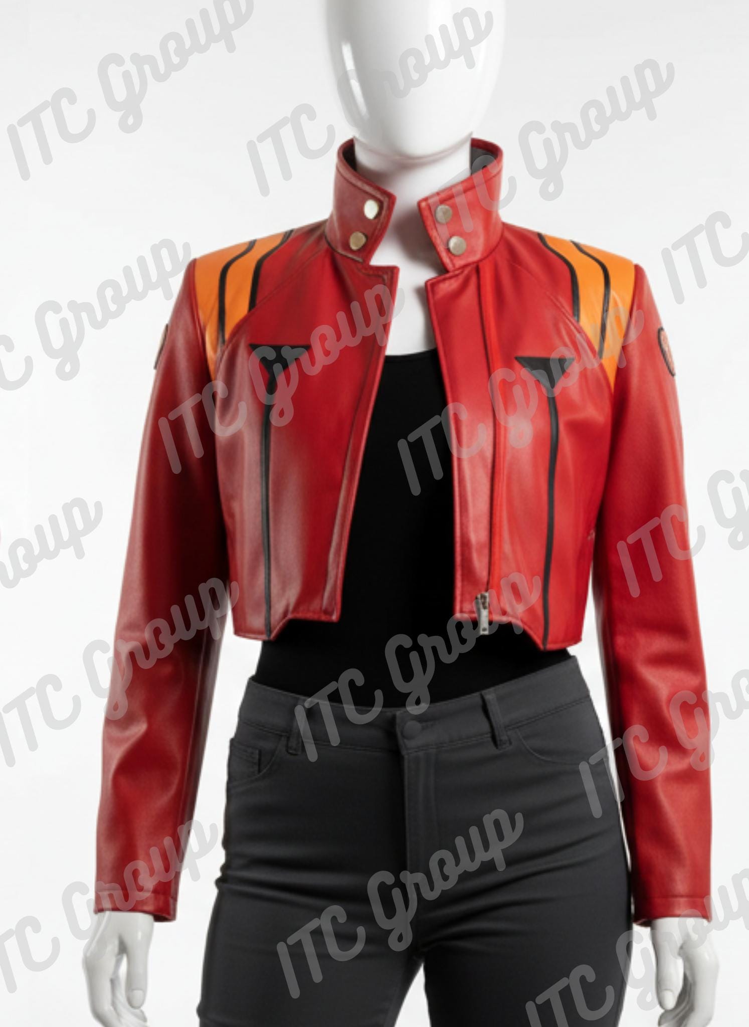 90’s “cyberpunk” custom leather jacket Anime Custom Jacket - Etsy New Zealand