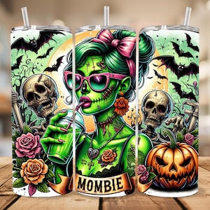 Mombie Halloween Tumbler Wrap