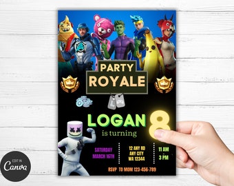 Gaming Birthday Invitation Gaming  Invitation Birthday Invite for boys Gaming Birthday Invitation Party Invitation