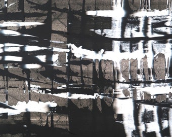 Quadro numero 64 - Cornice 80x60 cm - Dipinto acrilico