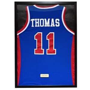 Detroit Pistons Isiah Thomas Framed Jersey, Isiah Thomas Shirt Framed, Detroit Pistons Jersey 21 x 29 Inches