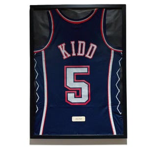 New Jersey Nets Jason Kidd Framed Jersey, Jason Kidd Shirt Framed, Brooklyn Nets Jersey 21 x 29 Inches