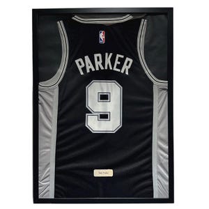 San Antonio Spurs Tony Parker Jersey Framed, Tony Parker Shirt Framed, San Antonio Spurs Jersey Birthday Gift