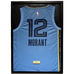 Memphis Grizzlies Ja Morant Jersey Framed, Ja Morant Shirt Framed, Memphis Grizzlies Jersey 21&#39;&#39; x 29&#39;&#39; Inches