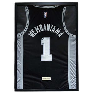 San Antonio Spurs Victor Wembanyama Framed Jersey, Victor Wembanyama Shirt Framed, San Antonio Spurs Jersey 21 x 29 Inches