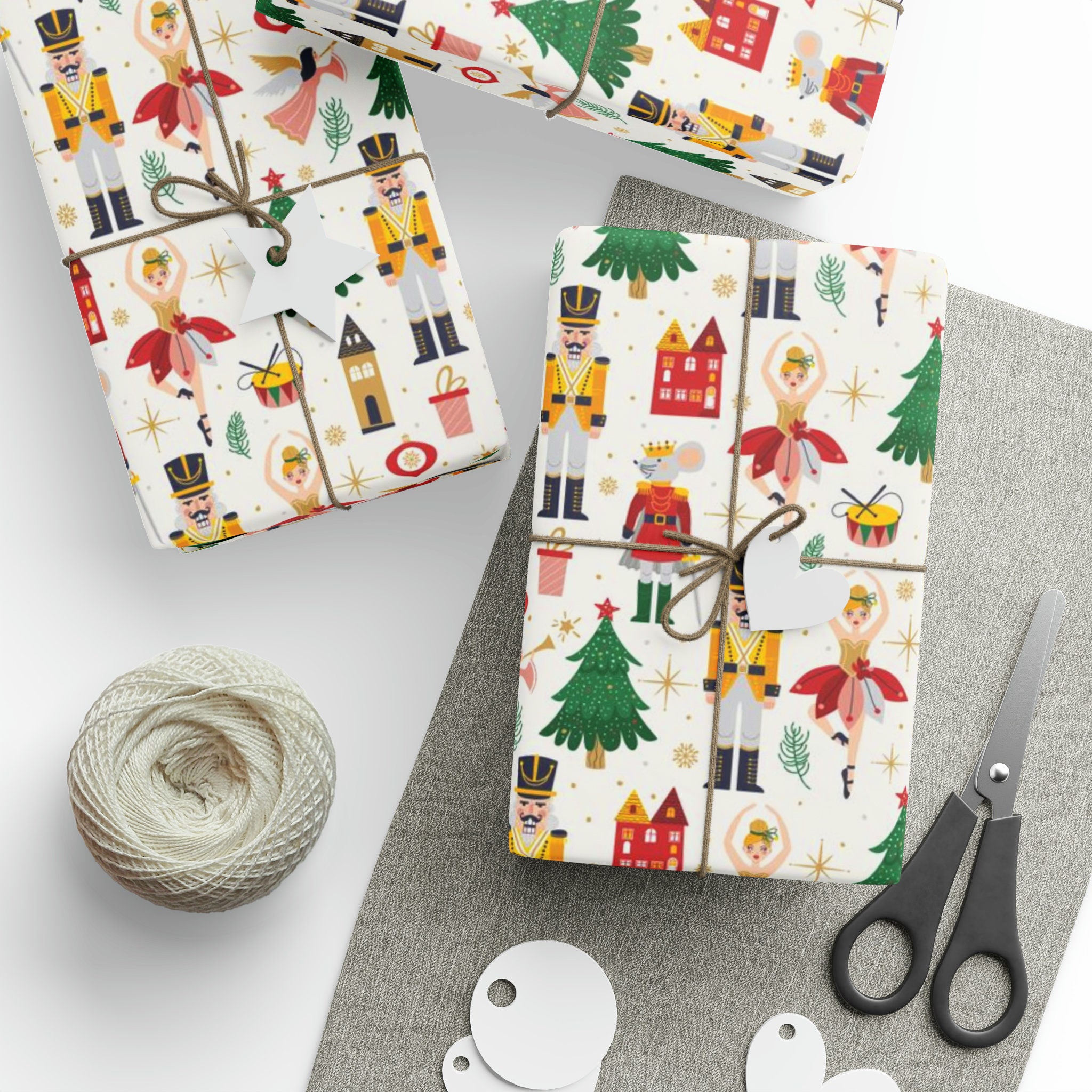 Nutcracker Ballet Christmas Gift Wrap for Present Nutcracker Gift Wrap
