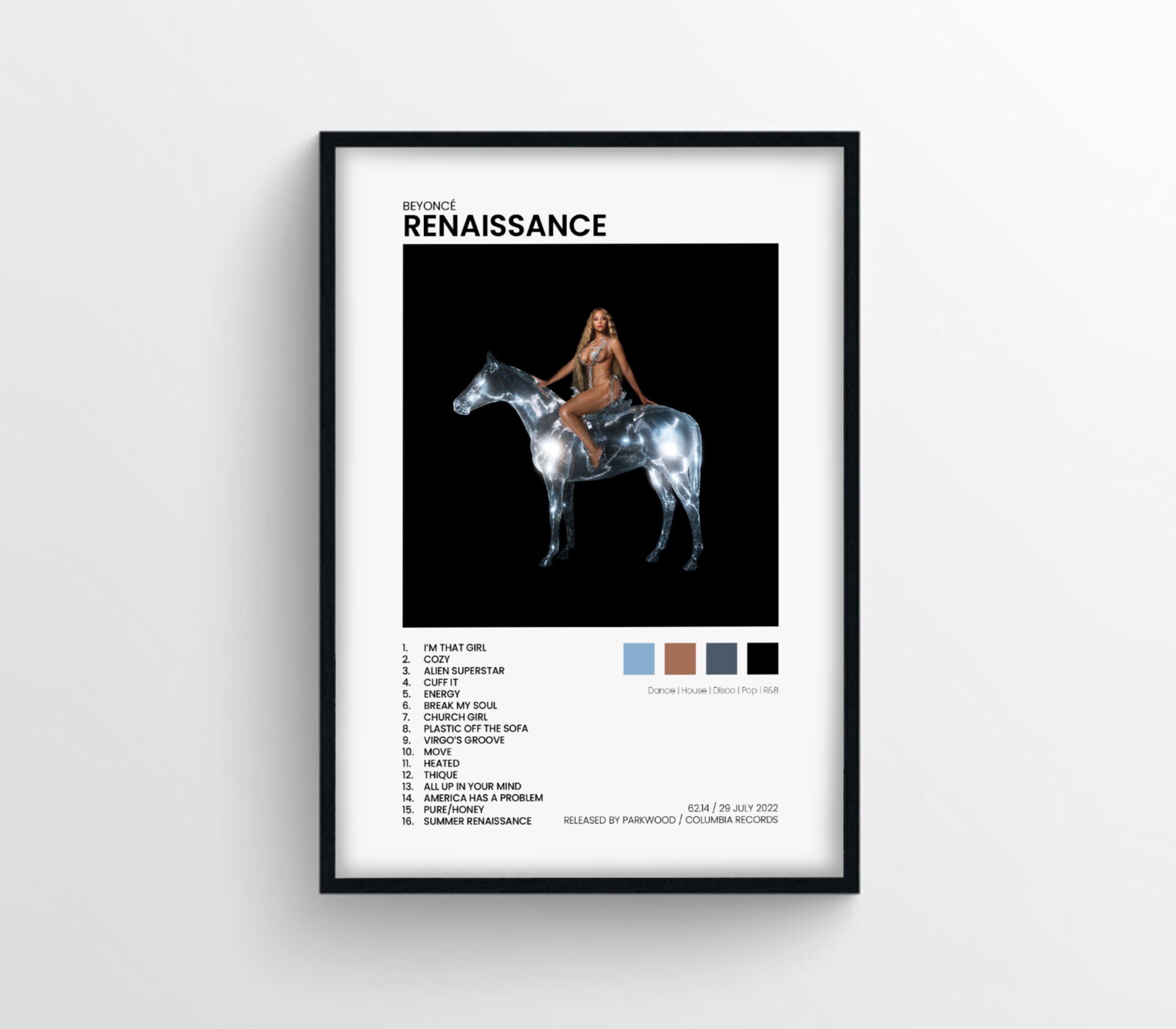 Renaissance Beyonce Album Cover Poster, Music Album Cover sold by Jo ...