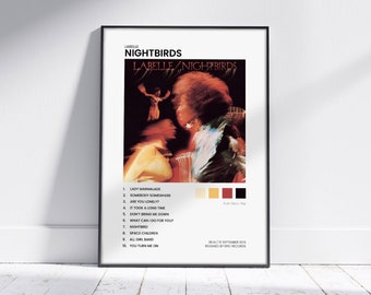 NIGHTBIRDS - LaBelle - Album Cover | Selfmade Poster | Music Album Cover | Wall Decoration