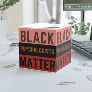 Black Psychologists Matter Note Cube