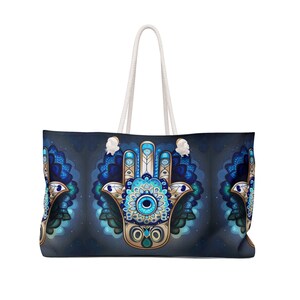 Luck & Protection Hamsa Weekender Bag