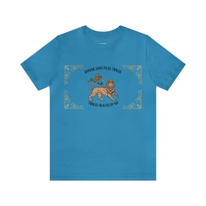 Yardie Affirmation Unisex Jersey Short Sleeve Tee Lion of Judah Jamaican Reggae Rasta Decor