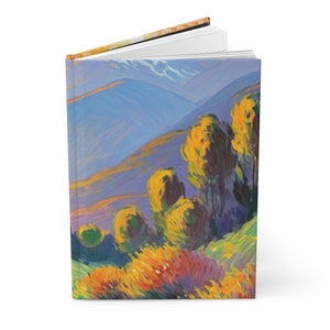Grand Rising and Shining Hardcover Journal Matte Affirmation Motivation Abstract Art