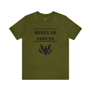 Regular Forces (Black) Unisex Jersey Short Sleeve Tee