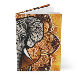 Prosperity Elephant Symbol Hardcover Journal Matte