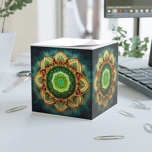 Money On My Mind Mandala Note Cube