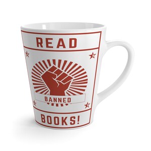 Read Banned Books Latte Mug