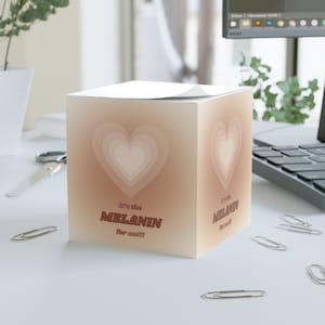 Melanin! (Biscotti) Note Cube