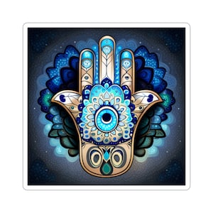 Luck & Protection Hamsa Die-Cut Stickers