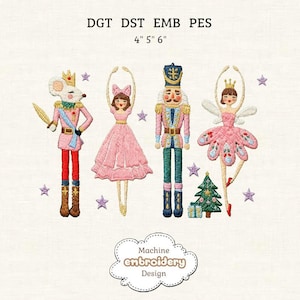 Nutcracker Ballet Embroidery Design, Christmas Embroidery Design, Festival Embroidery Design, Embroidery Machines File