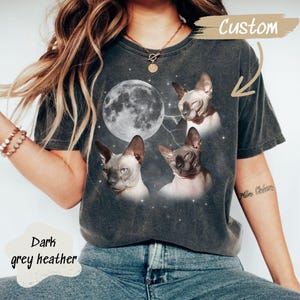 Custom Cat Shirt, Cat Mom Shirt, Personalized Moon Shirt, Custom Pet Shirt, Personalized Dog Bootleg Shirt,Custom Cat Tee,Pet Memorial Gifts