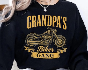 Grandpa Shirt Png, Motorcycle Gift for Grandpa Png, Grandpas Biker Gang Grandkids Names, Fathers Day shirt, Biker Shirt Lover, Papa Tee