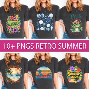 Retro Summer PNG Bundle, Summer Beach Coquette Png, Vintage Margarita Social Club PNG, Summer Vibes Palm Tree Sublimation Design