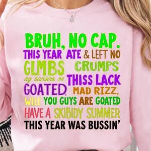 Gen A Slang Teachers Happy Last Day of School 2025 Funny Png, Bruh No Cap png, Summer teacher Png, Last Day Of School Quote Png