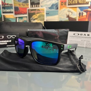 Oakley Holbrook Polarized Green Lens Black Frame Square Style Etsy