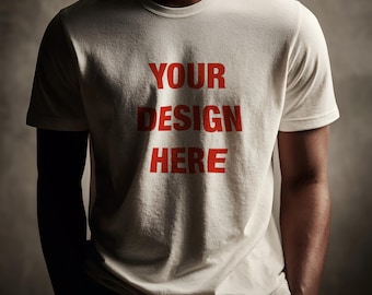 T-Shirt Mockup PSD, Front View Shirt Mockup, Minimal Apparel Mockup, Editable T Shirt Template, Streetwear Mockup