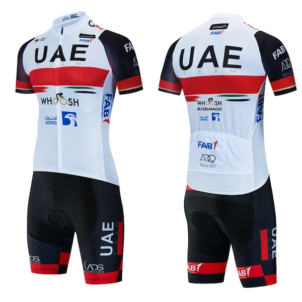 Ensemble de cyclisme eau émirats arabes unis maillot court été ensemble de cyclisme haut en jersey pour vélo été vtt Bdc