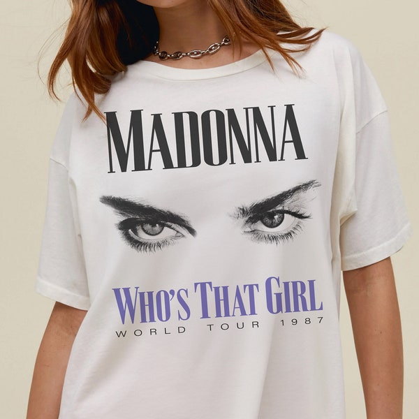 MADONNA T-Shirt | Tournüre T-Shirt | 80er Jahre Fan Merch Shirt Geschenk Feier